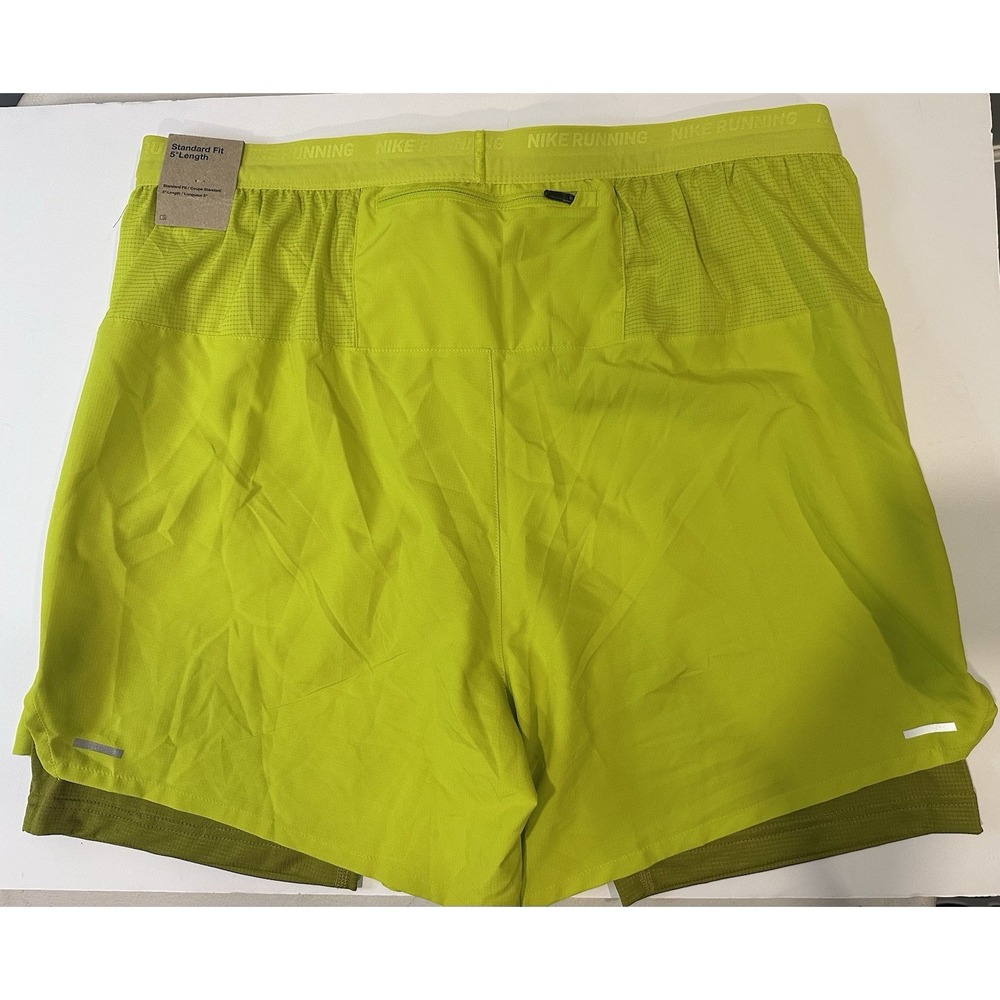 Nike Men's Running Shorts DM4757-308 XXL Volt Yellow NWT‎